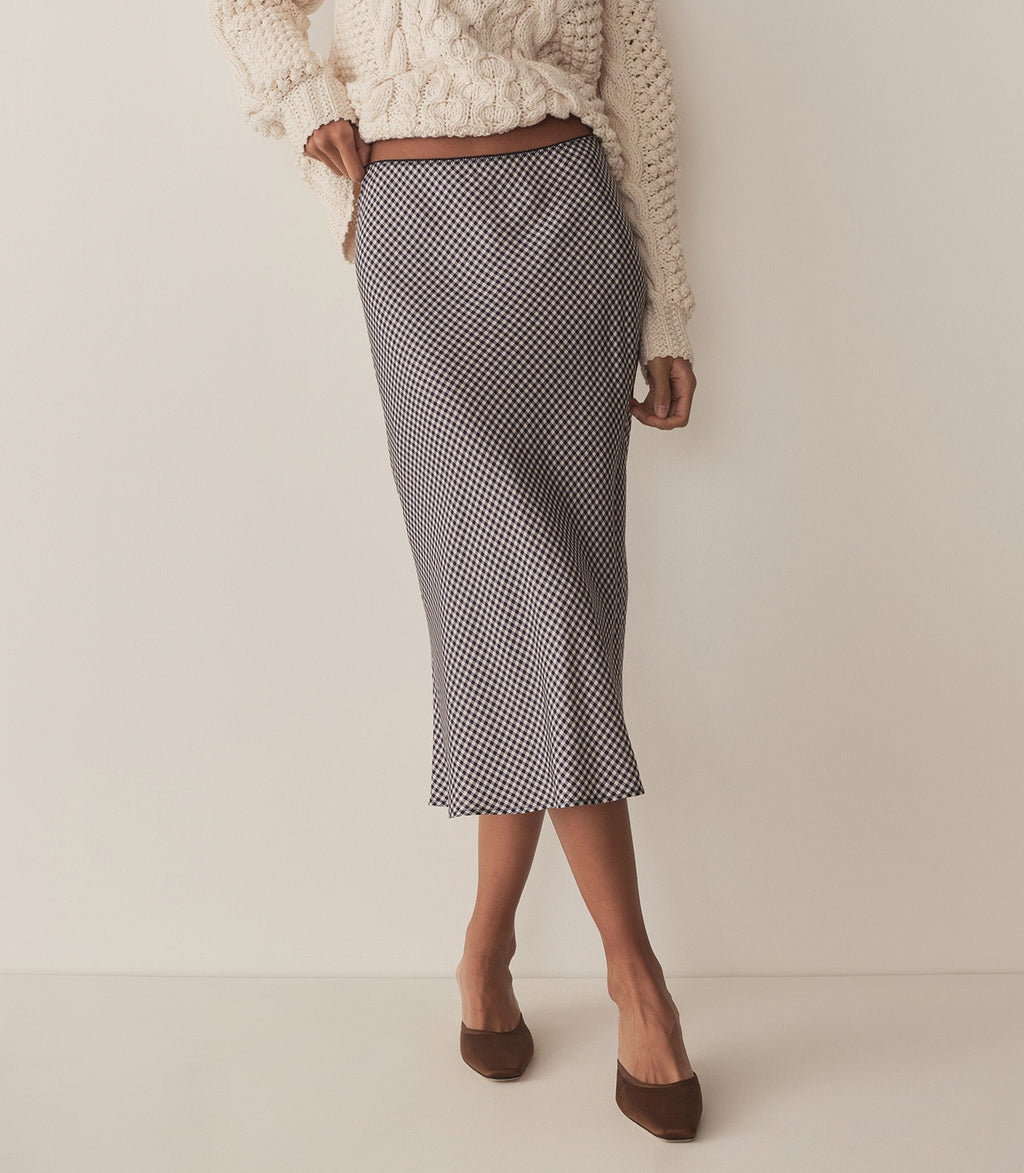 HMD -- ELOWENA SKIRT -- SANTA MARINA GINGHAM