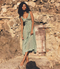 HMD -- EMMARETTA DRESS -- PERIDOT TEA FLORAL
