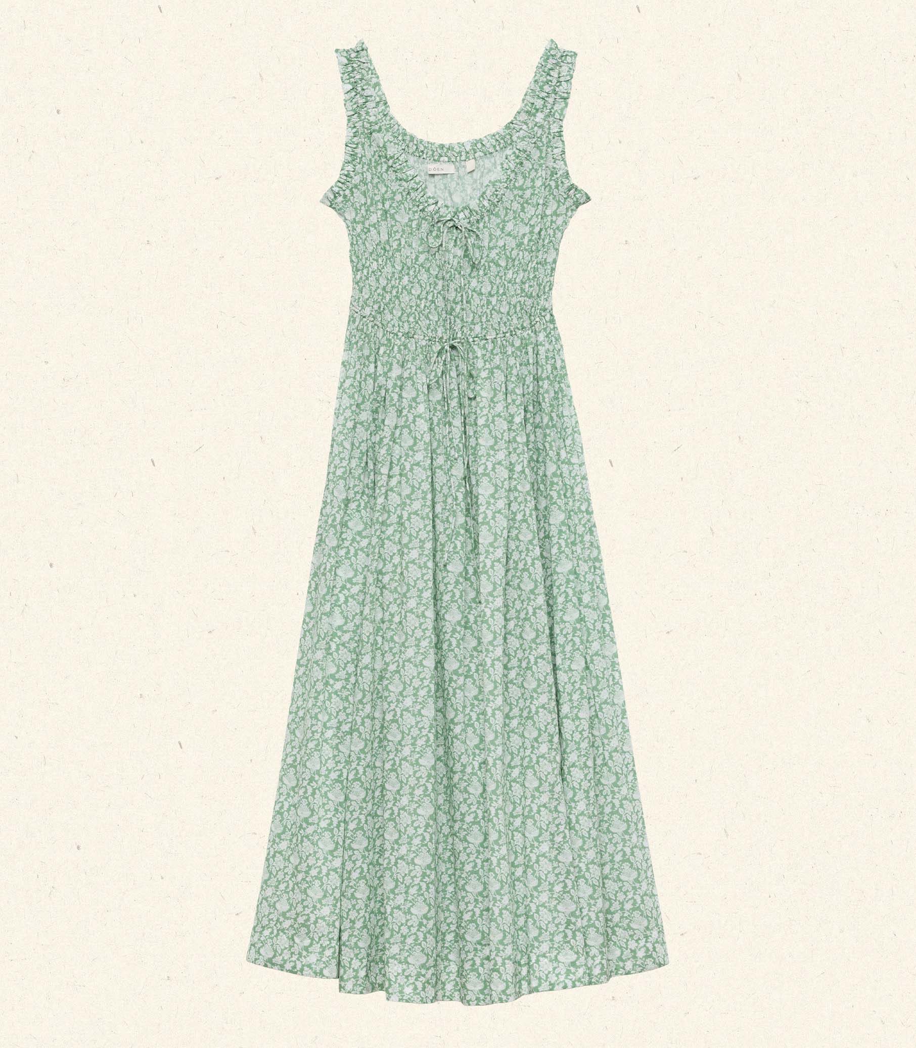 HMD -- EMMARETTA DRESS -- PERIDOT TEA FLORAL