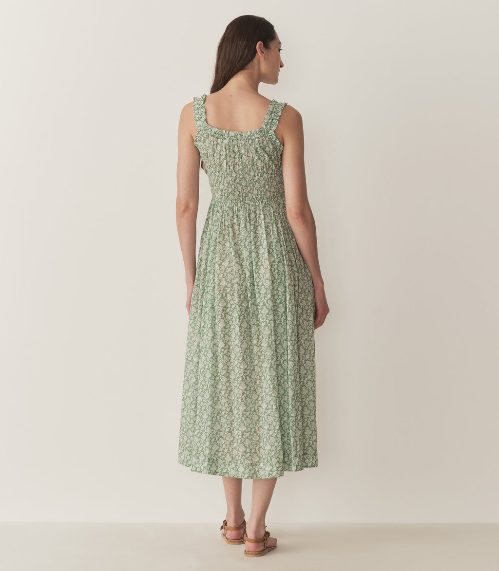 HMD -- EMMARETTA DRESS -- PERIDOT TEA FLORAL