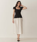 HMD -- ENYA DRESS -- BLACK AND SALT