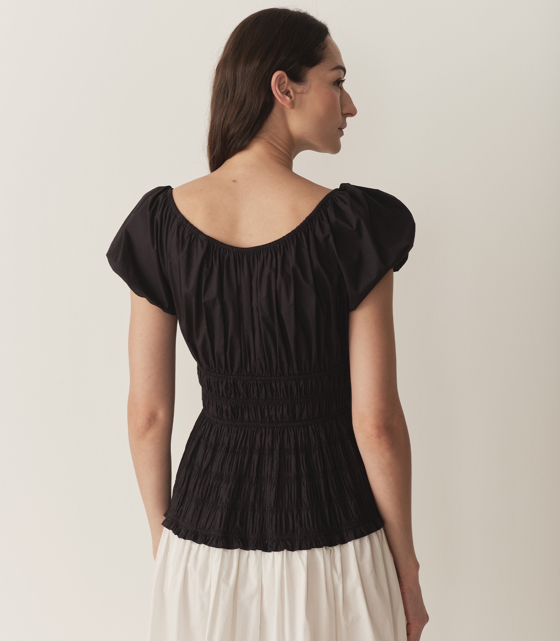 HMD -- ENYA DRESS -- BLACK AND SALT