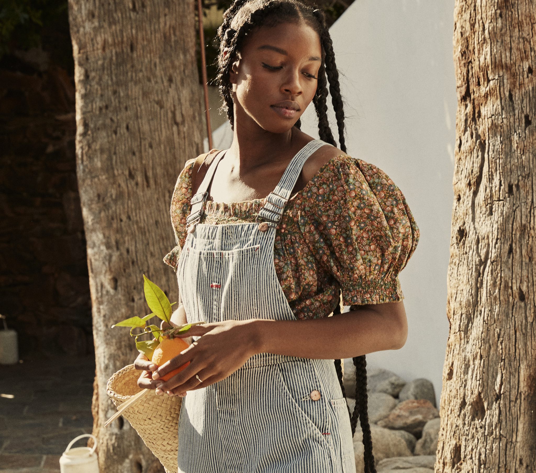 HMD -- ELBA TOP -- YELLOW LAUREL CANYON ROSE