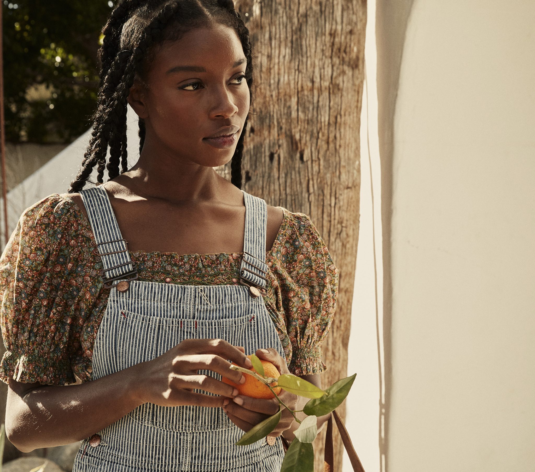 HMD -- ELBA TOP -- YELLOW LAUREL CANYON ROSE