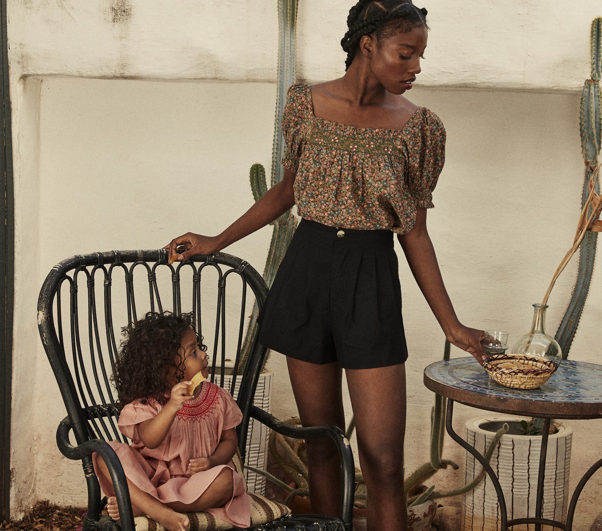 HMD -- ELBA TOP -- YELLOW LAUREL CANYON ROSE