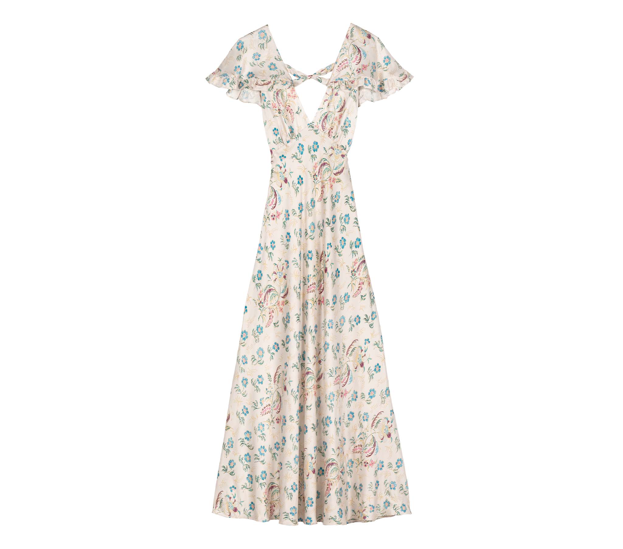 HMD -- ELDORA DRESS -- IVORY HOLLYHOCK HILLS