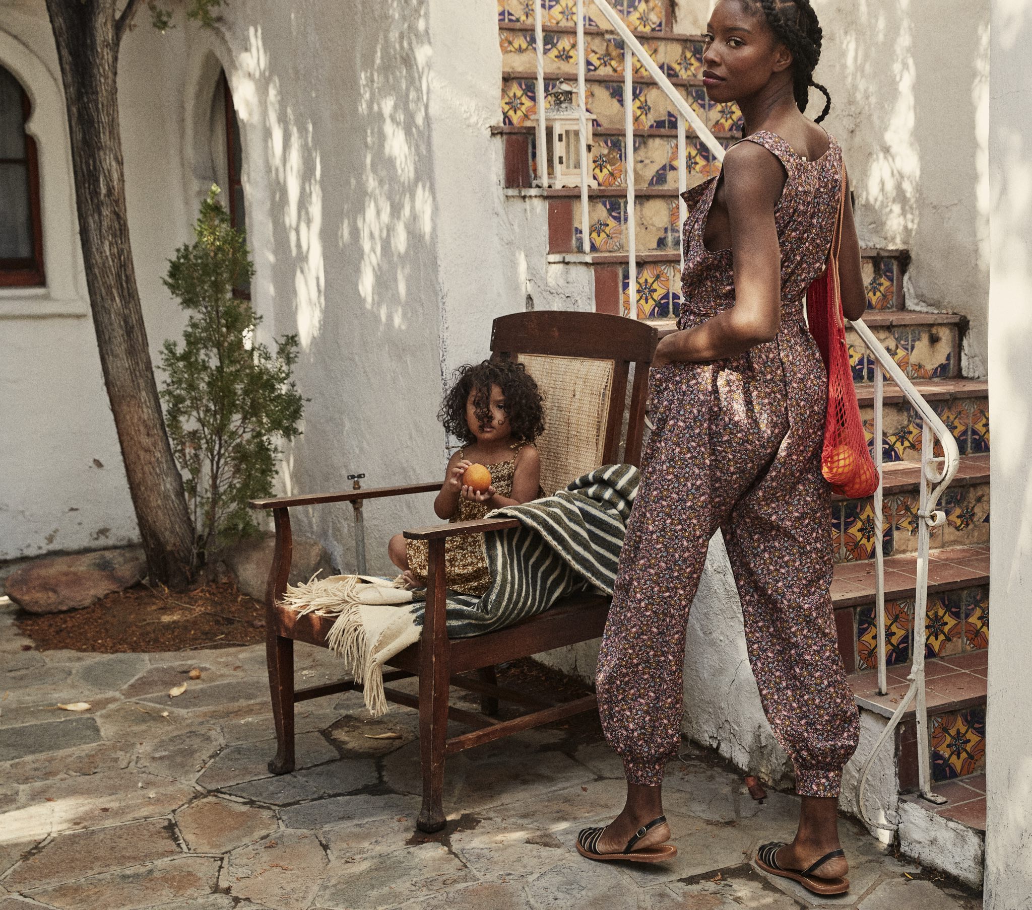 HMD -- ELIZA JUMPSUIT -- BLUE LAUREL CANYON ROSE