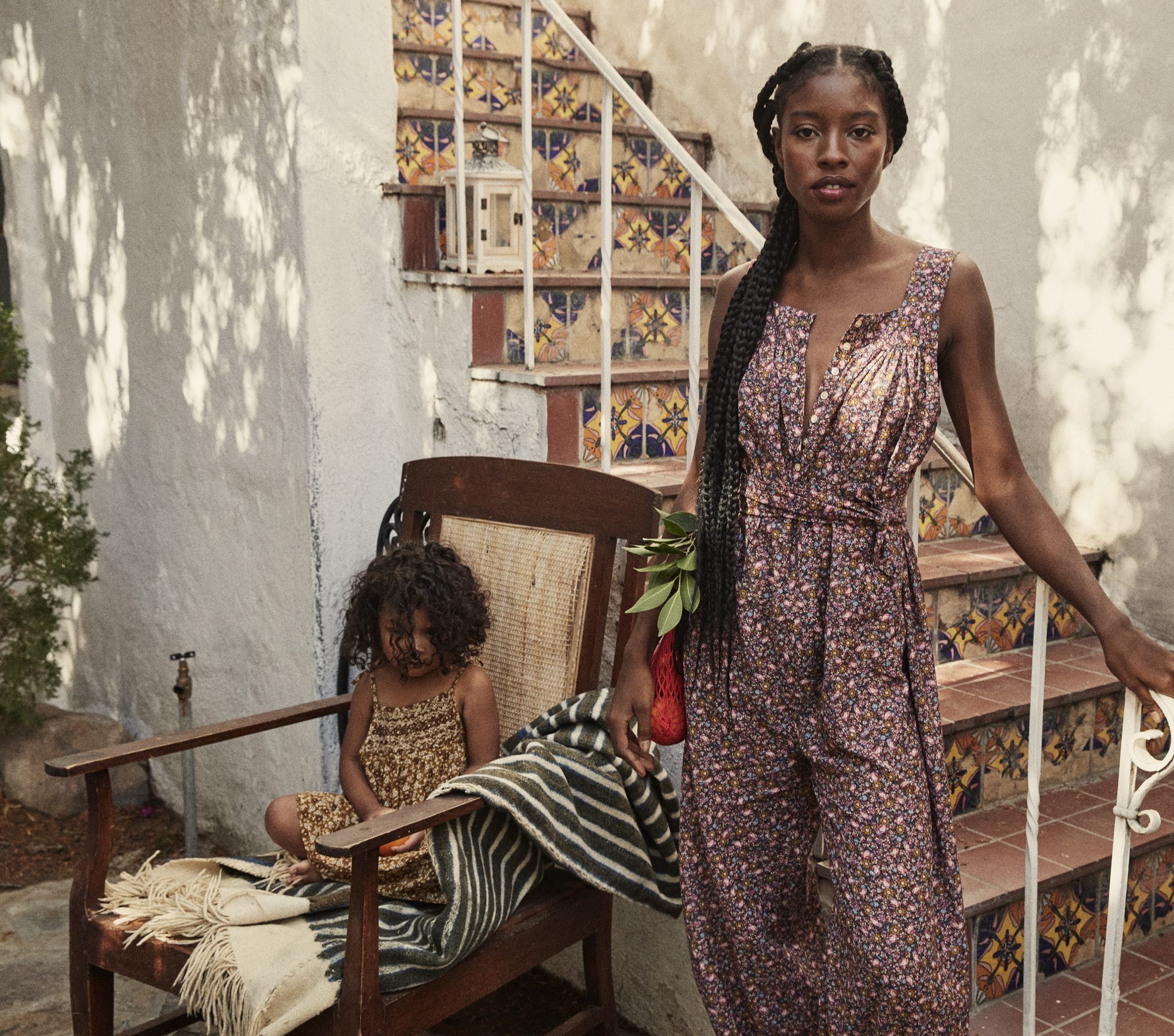 HMD -- ELIZA JUMPSUIT -- BLUE LAUREL CANYON ROSE