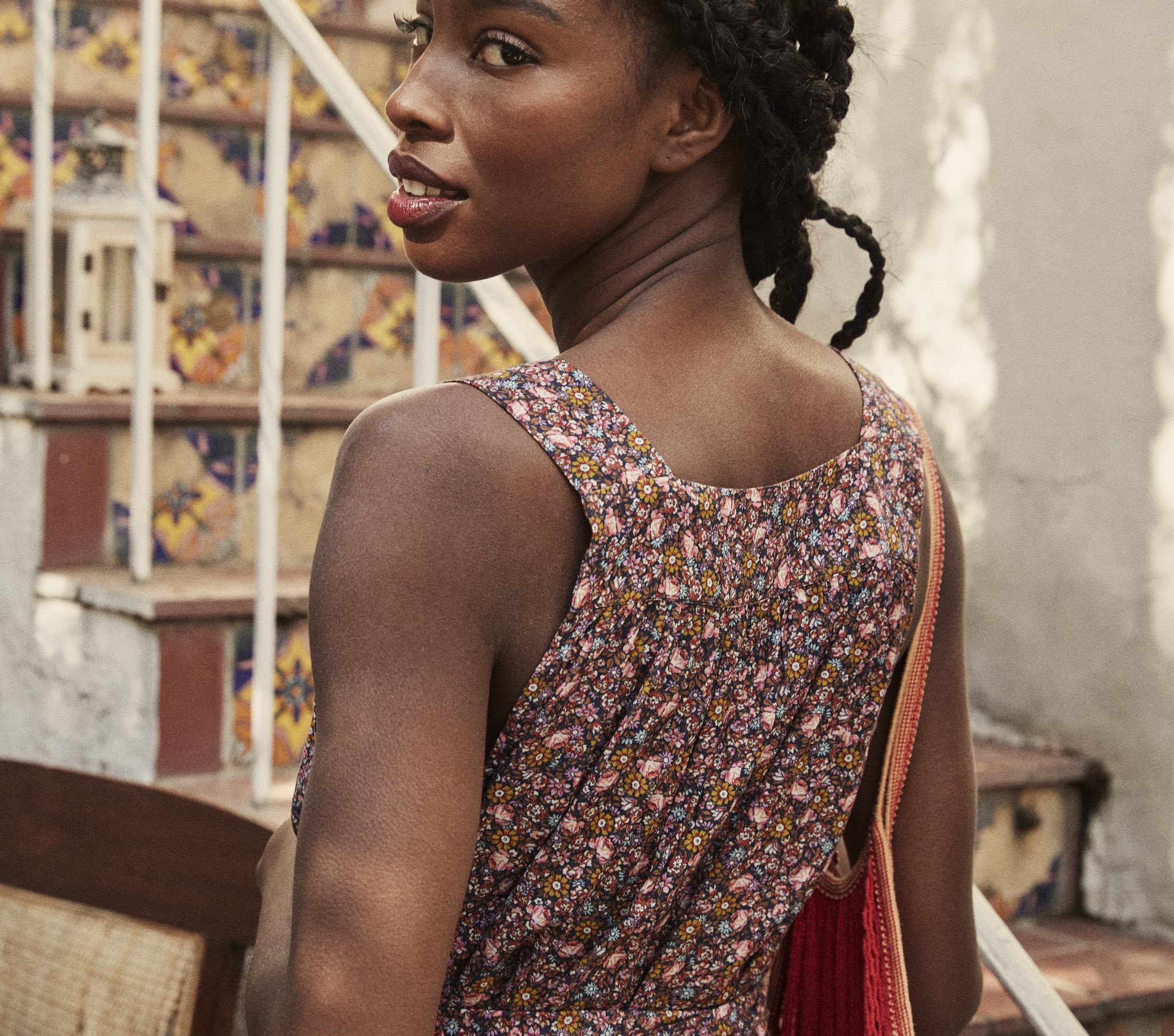 HMD -- ELIZA JUMPSUIT -- BLUE LAUREL CANYON ROSE