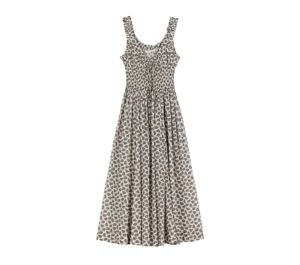 HMD -- EMMARETTA DRESS -- SEA SALT BEDFORD PAISLEY
