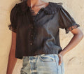 HMD -- FLUTE TOP -- BLACK