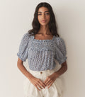 HMD -- FRANCES TOP -- CORNFLOWER HILLSIDE BLOOM