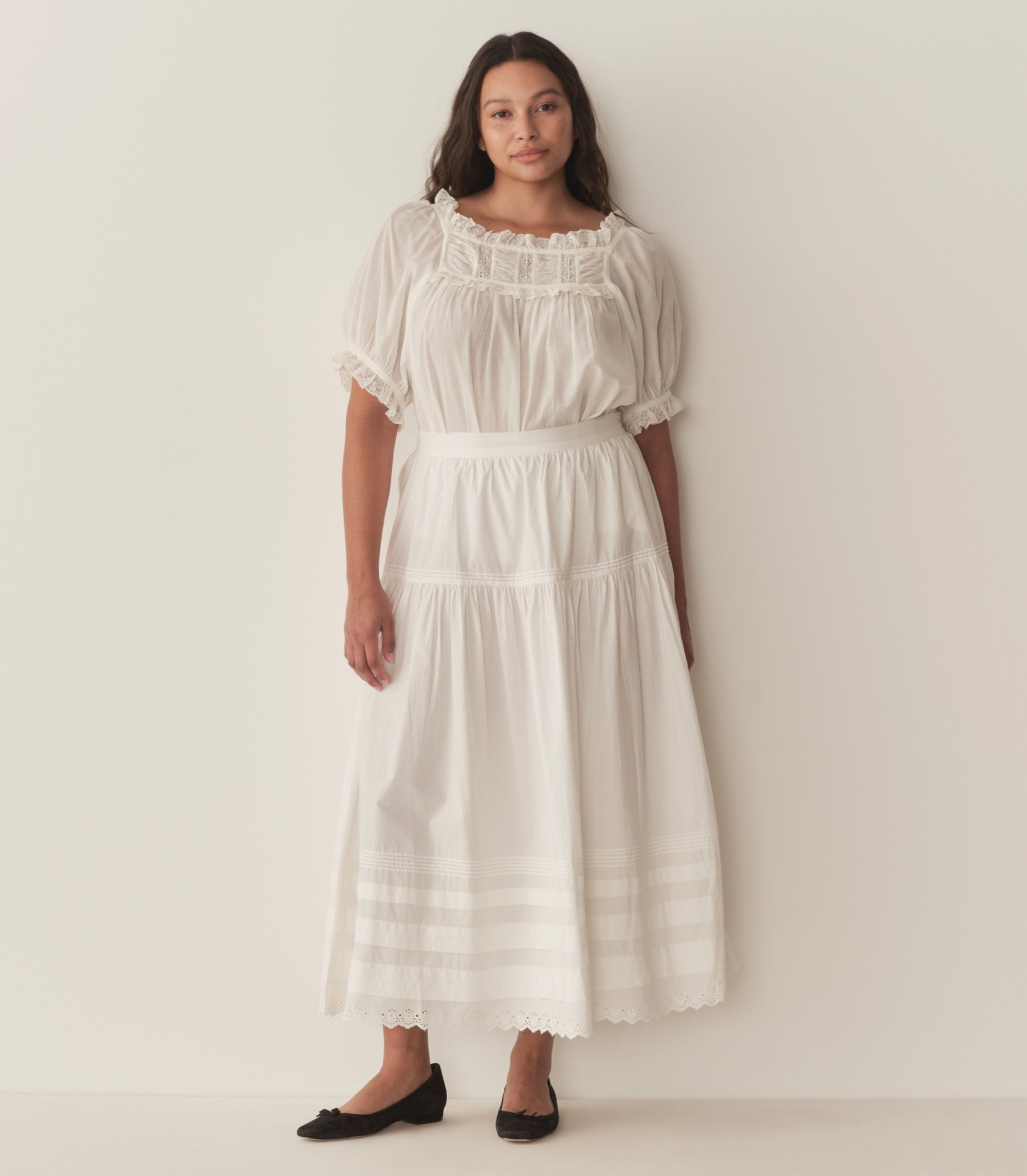 HMD -- FRANCES TOP -- SALT LACE