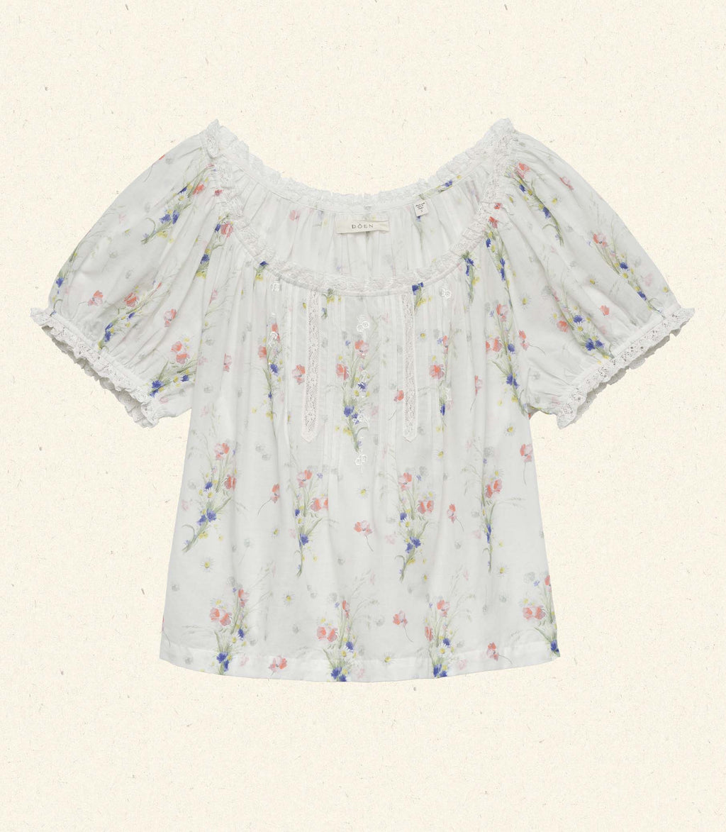 HMD -- FREDERICA TOP -- PAINTED BOUQUET