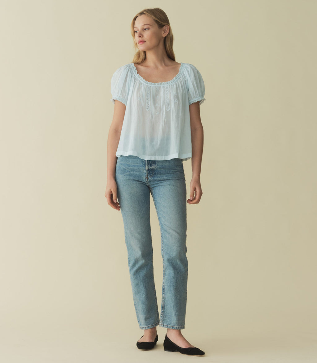 HMD -- FREDERICA TOP -- ALICE BLUE