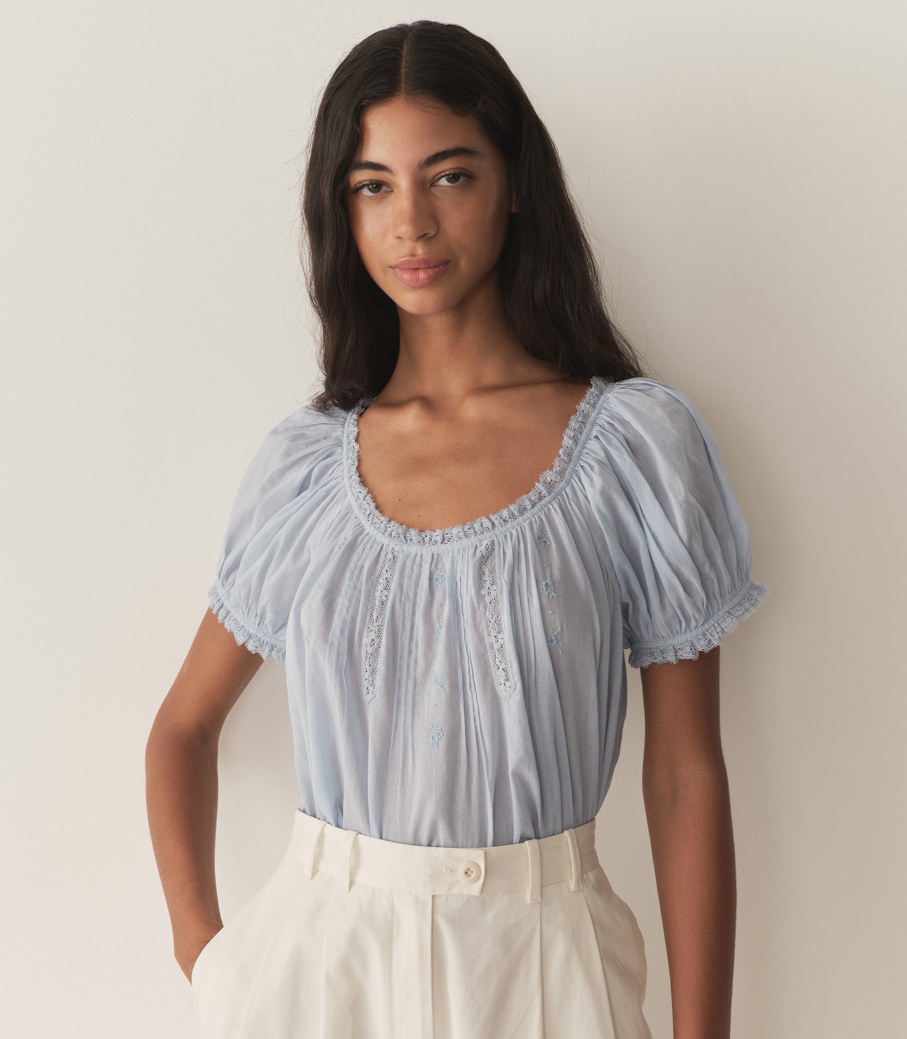 HMD -- FREDERICA TOP -- ICY BLUE