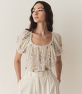 HMD -- FREDERICA TOP -- PAINTED BOUQUET