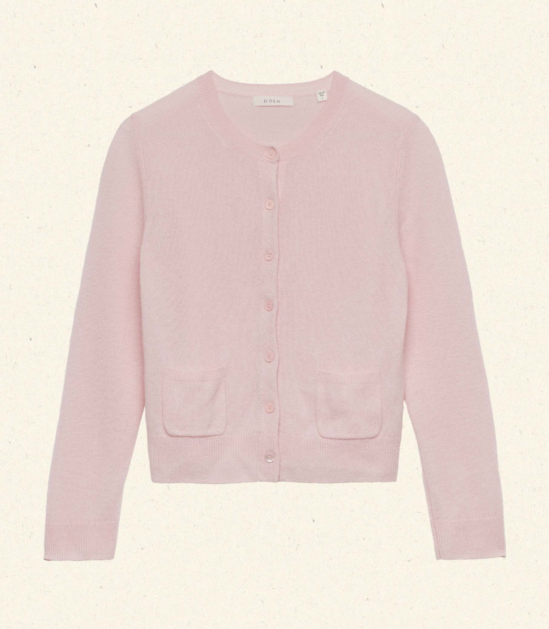 HMD -- FREYA CASHMERE CARDIGAN -- ROSEWATER
