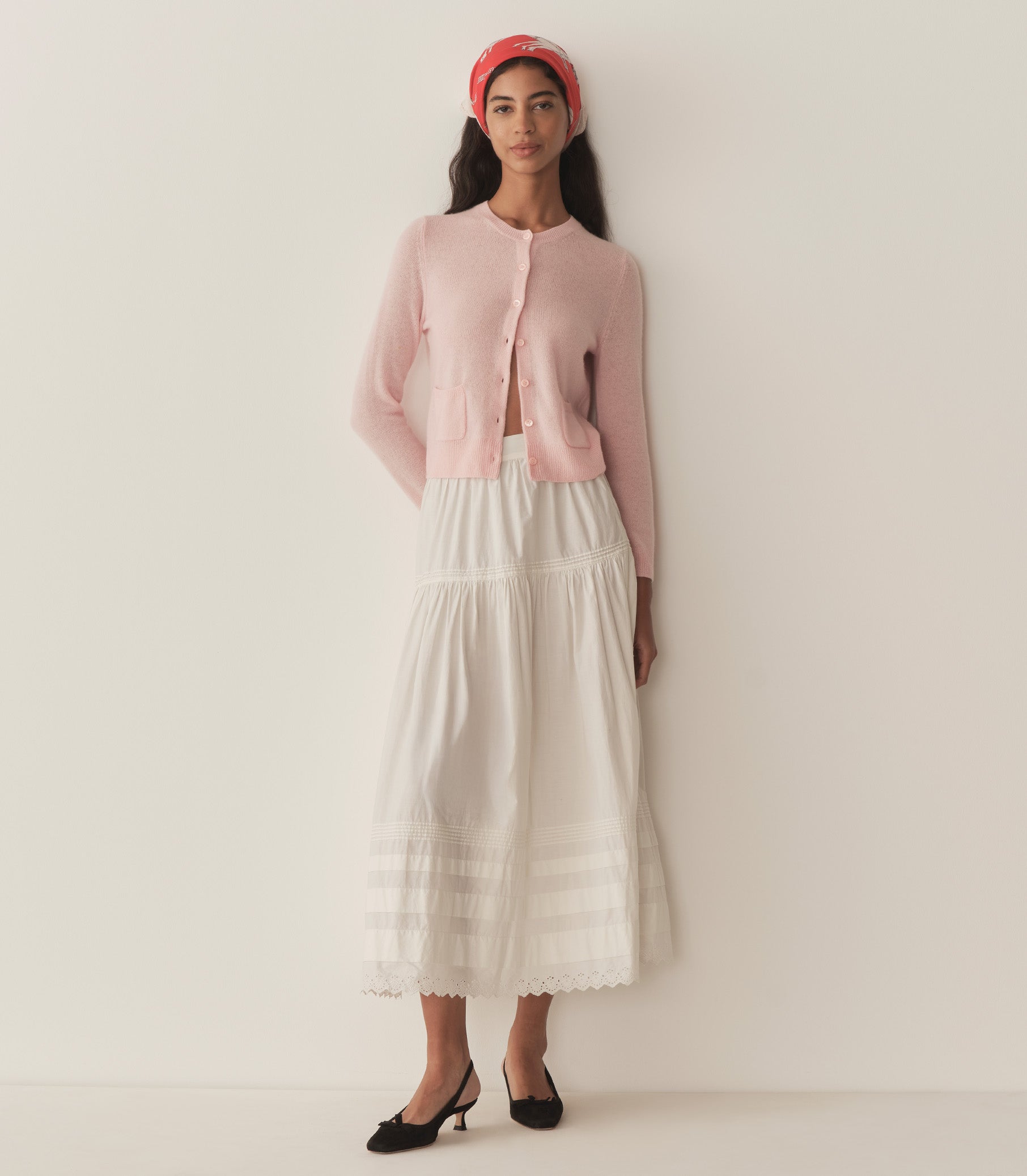 HMD -- FREYA CASHMERE CARDIGAN -- ROSEWATER