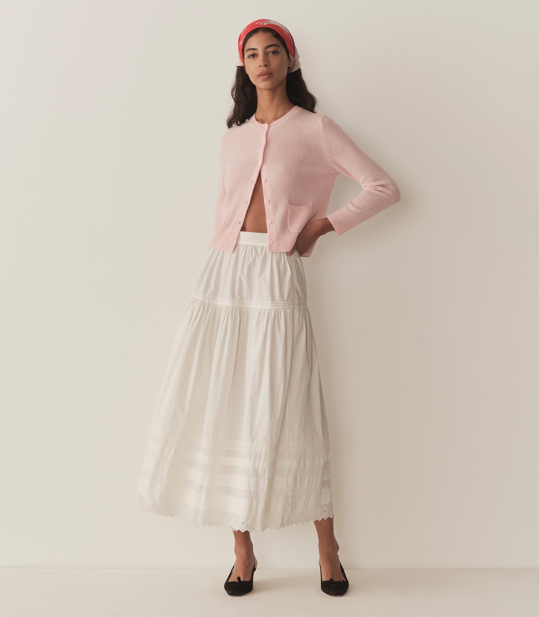 HMD -- FREYA CASHMERE CARDIGAN -- ROSEWATER