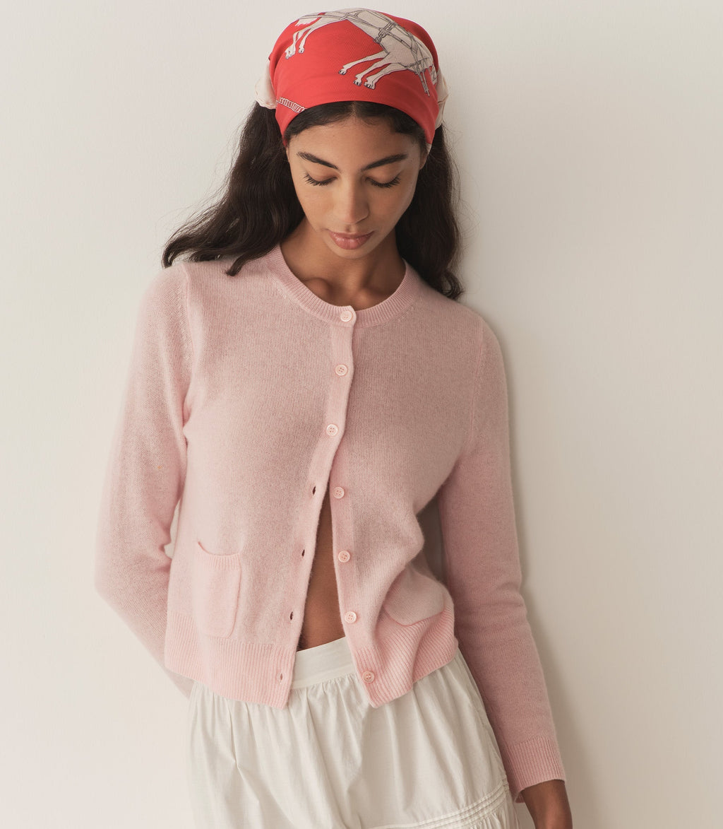 HMD -- FREYA CASHMERE CARDIGAN -- ROSEWATER