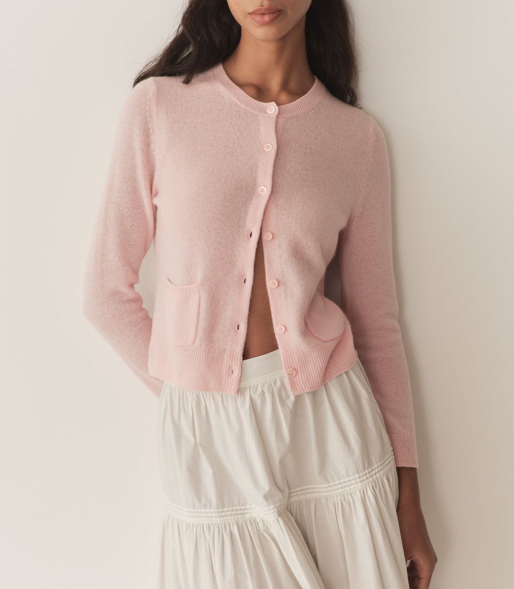 HMD -- FREYA CASHMERE CARDIGAN -- ROSEWATER