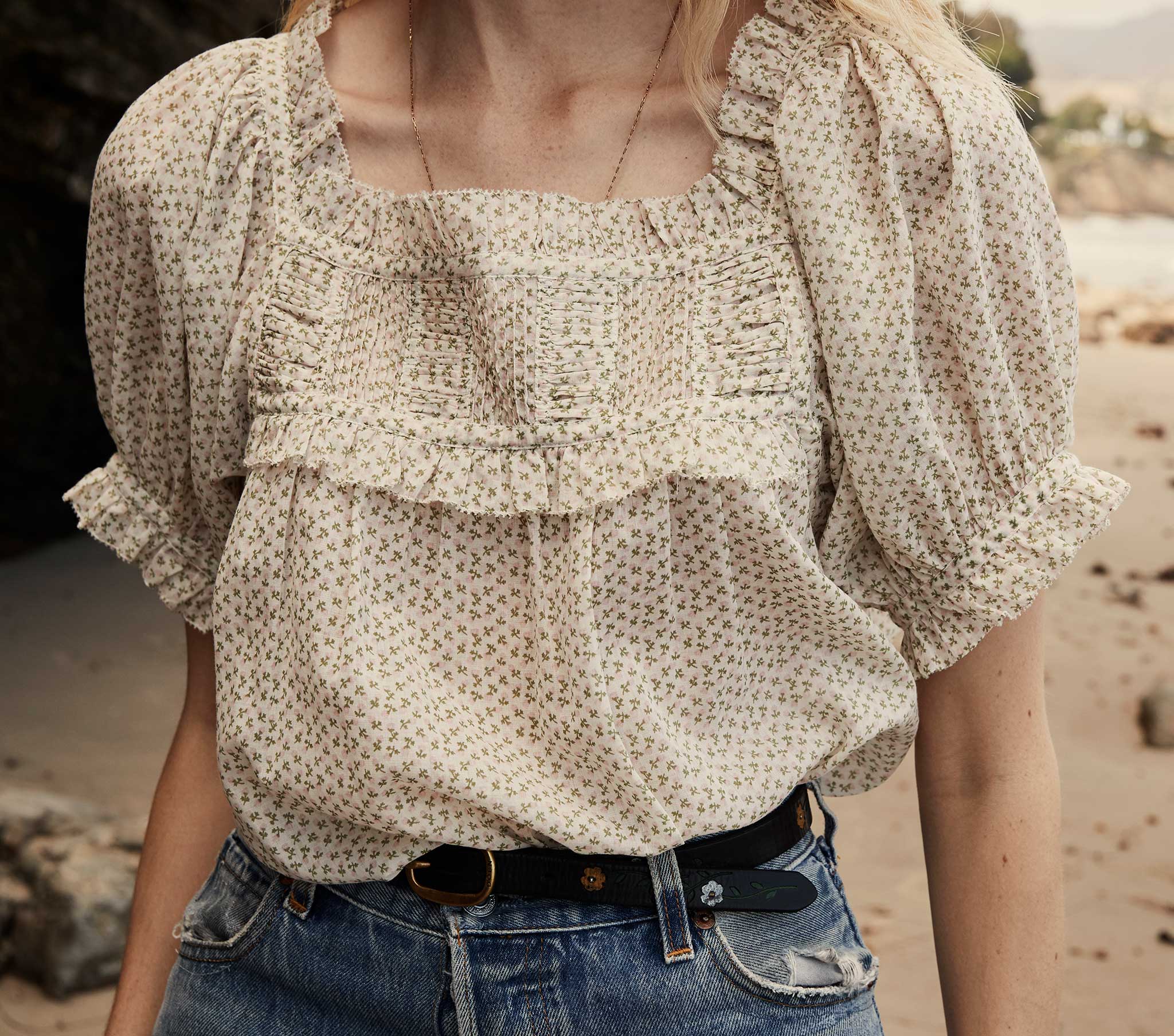 HMD -- FRANCES TOP -- PINK BISOU FLORAL