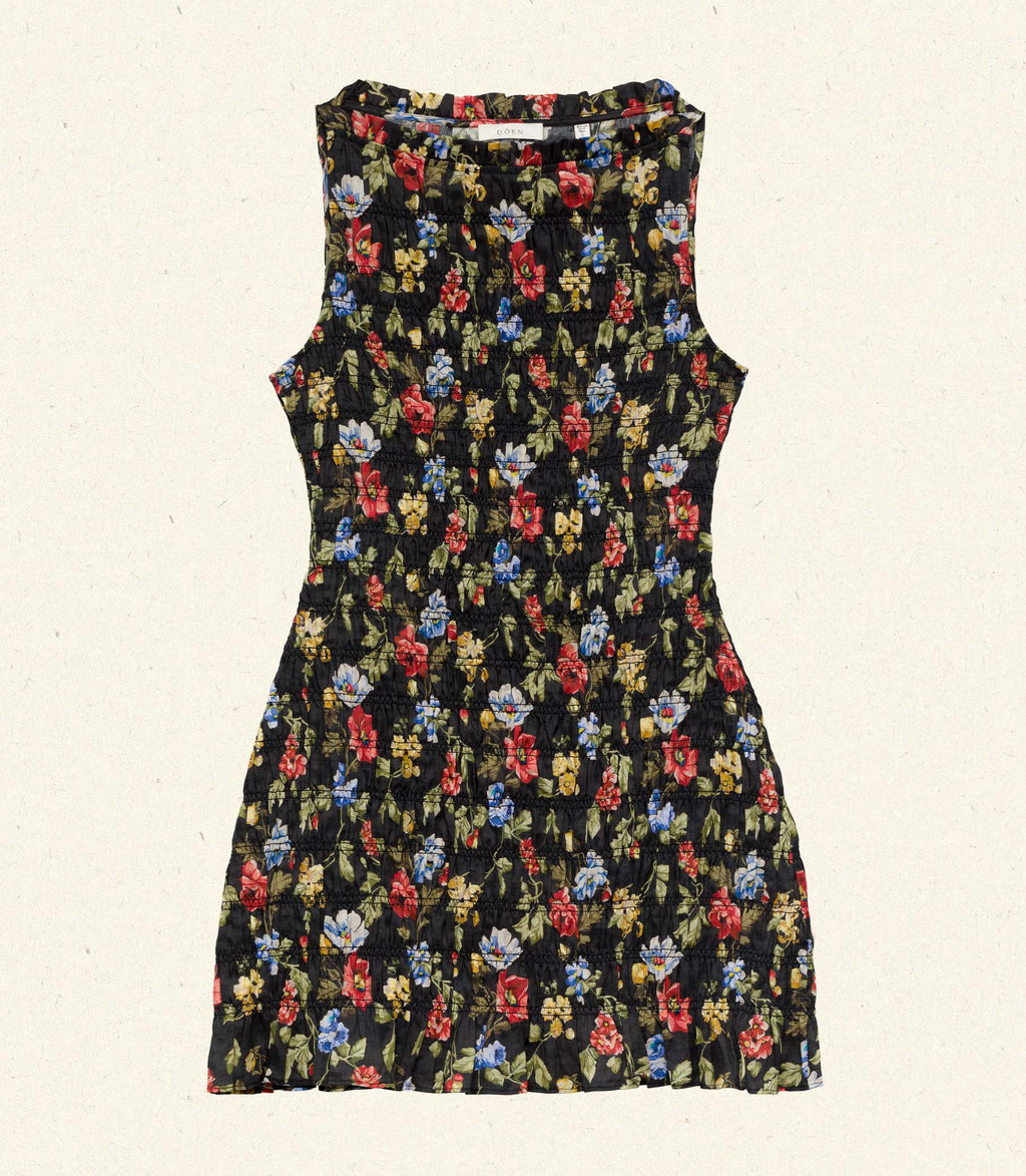 HMD -- GIANNA DRESS -- NOIR WILD ROSE