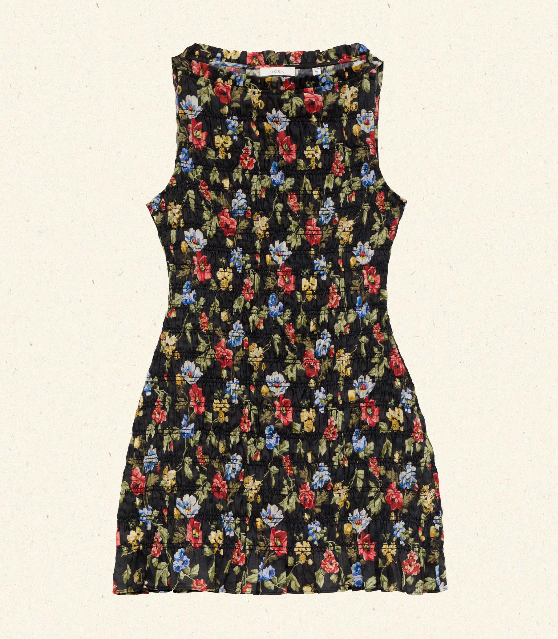 HMD -- GIANNA DRESS -- NOIR WILD ROSE