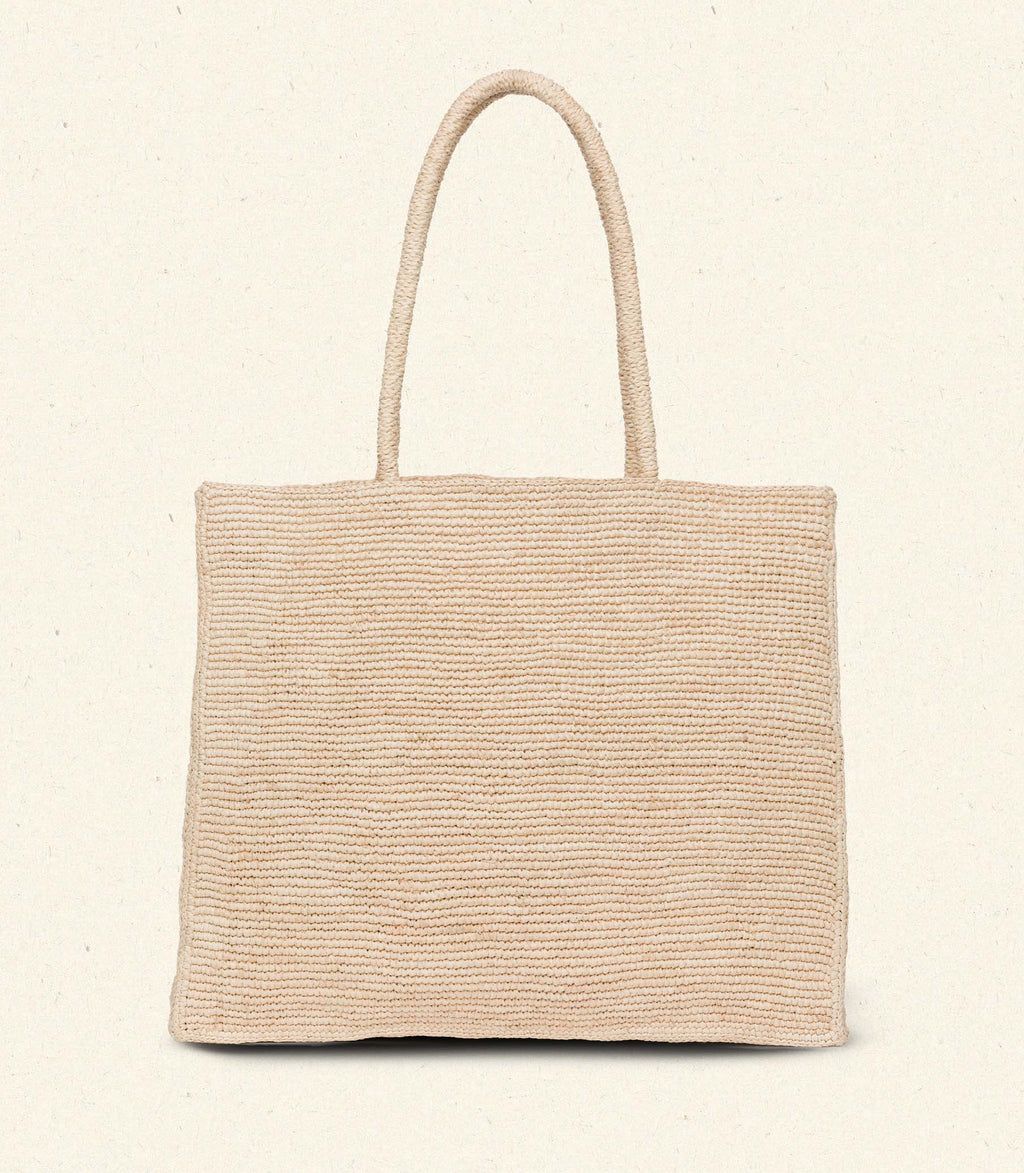 HMD -- GRANDE MATHILDE BAG -- NATURAL RAFFIA