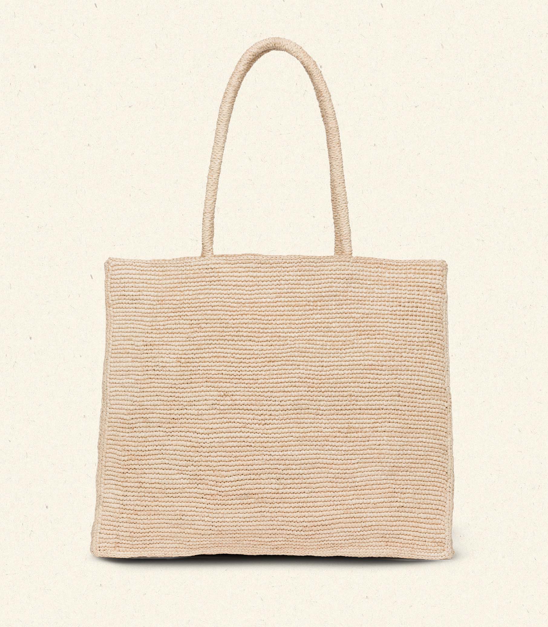 HMD -- GRANDE MATHILDE BAG -- NATURAL RAFFIA