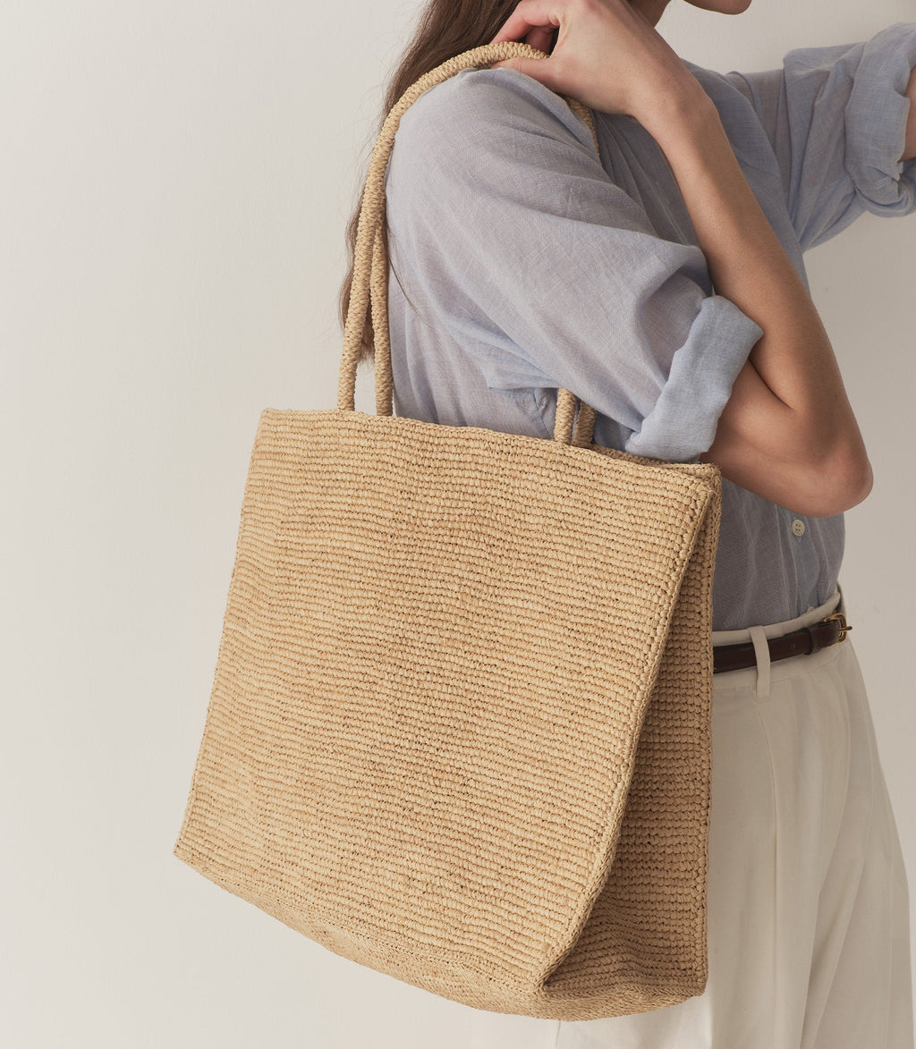 HMD -- GRANDE MATHILDE BAG -- NATURAL RAFFIA