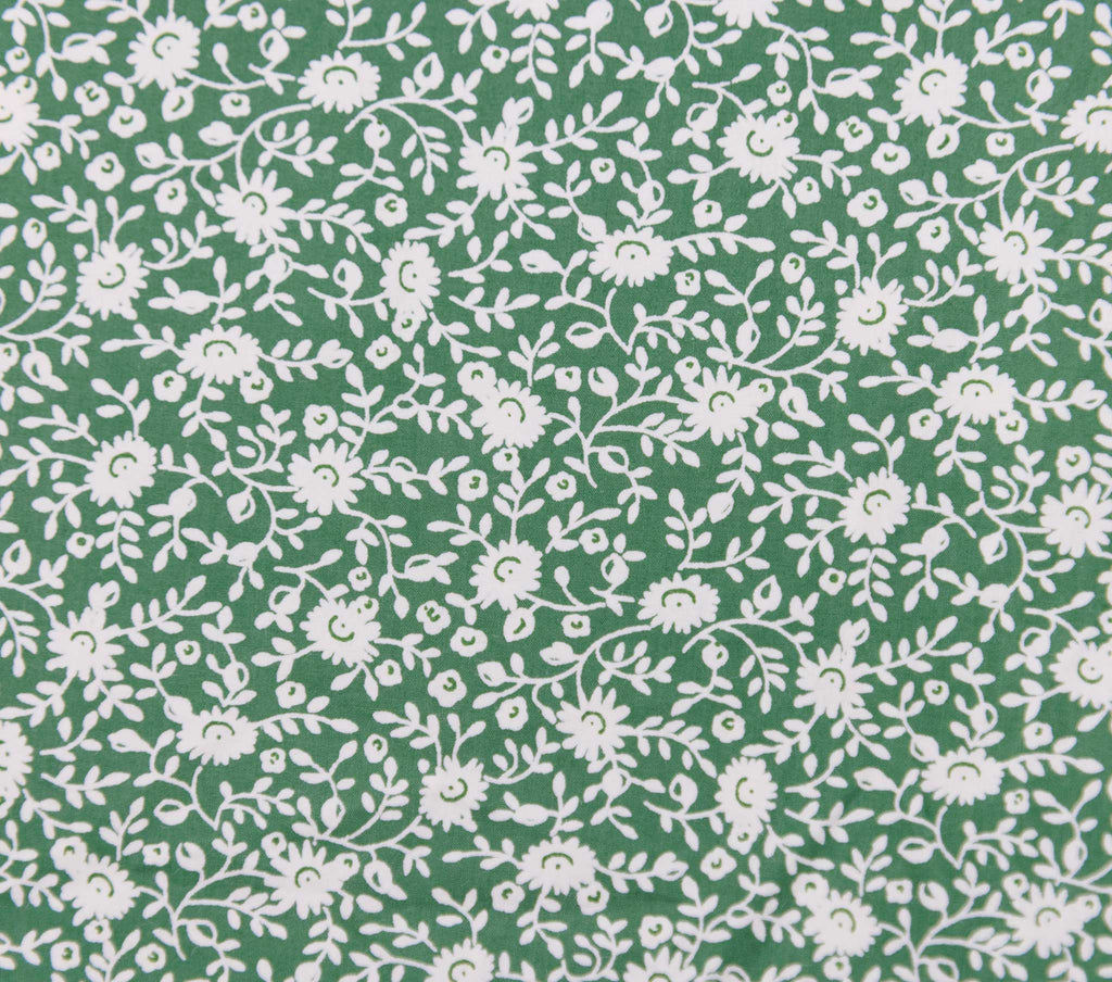 HMD -- ASHEVILLE DRESS -- GREEN COTTAGE DAISY FLORAL