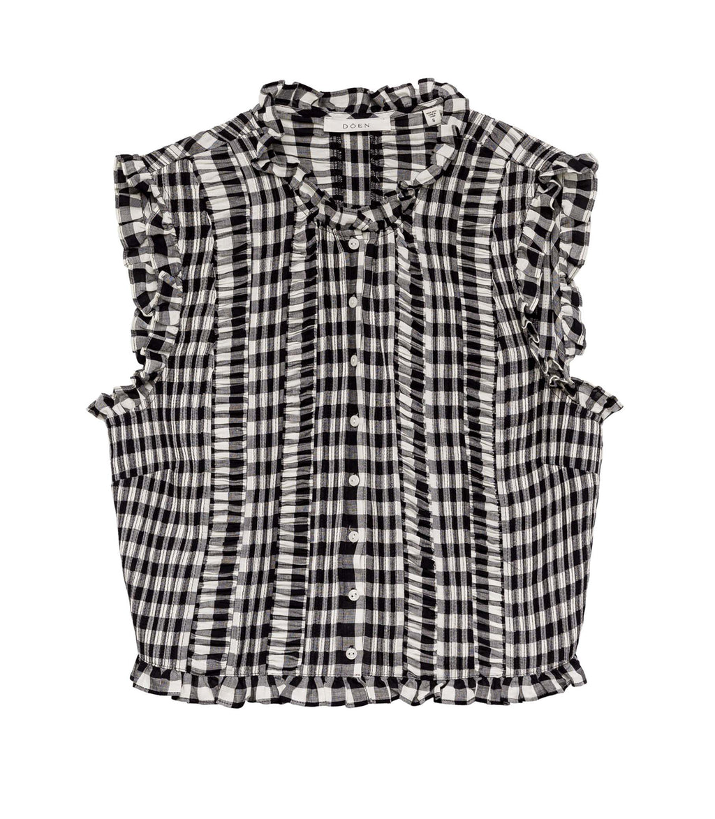 HMD -- HARIETTA TOP -- MARILYN GINGHAM