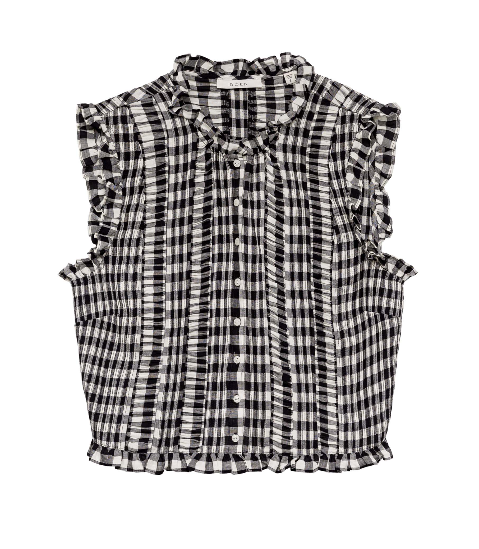 HMD -- HARIETTA TOP -- MARILYN GINGHAM