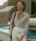 HMD -- HAVA TOP -- INDIGO SORRENTO STRIPE