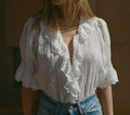 HMD -- HENRI TOP -- SALT EYELET