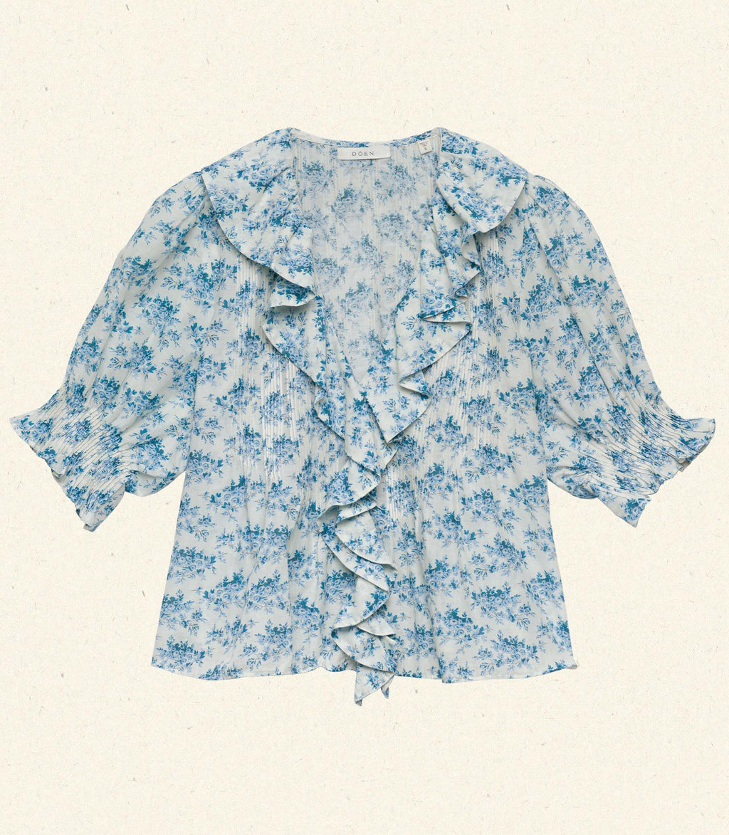 HMD -- HENRI TOP -- BLEU ROSIER FLORAL