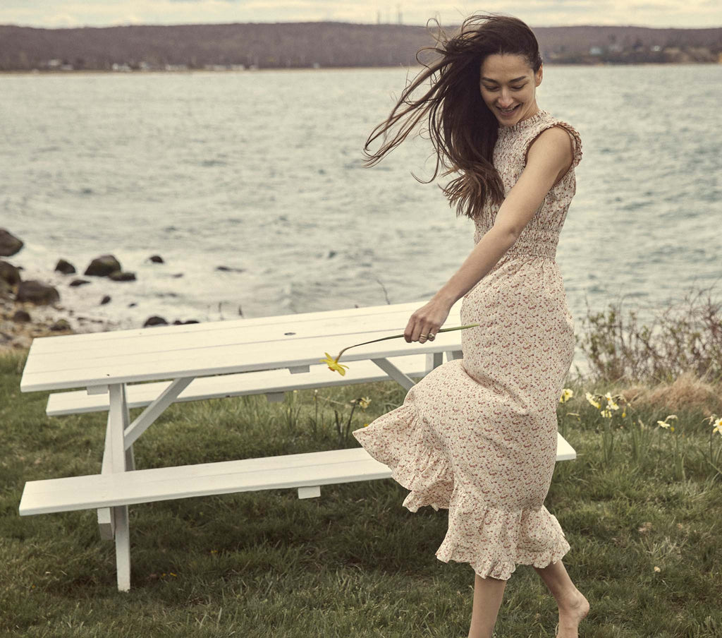 HMD -- HOLLIS DRESS -- SUNSHINE MEADOW FLORAL