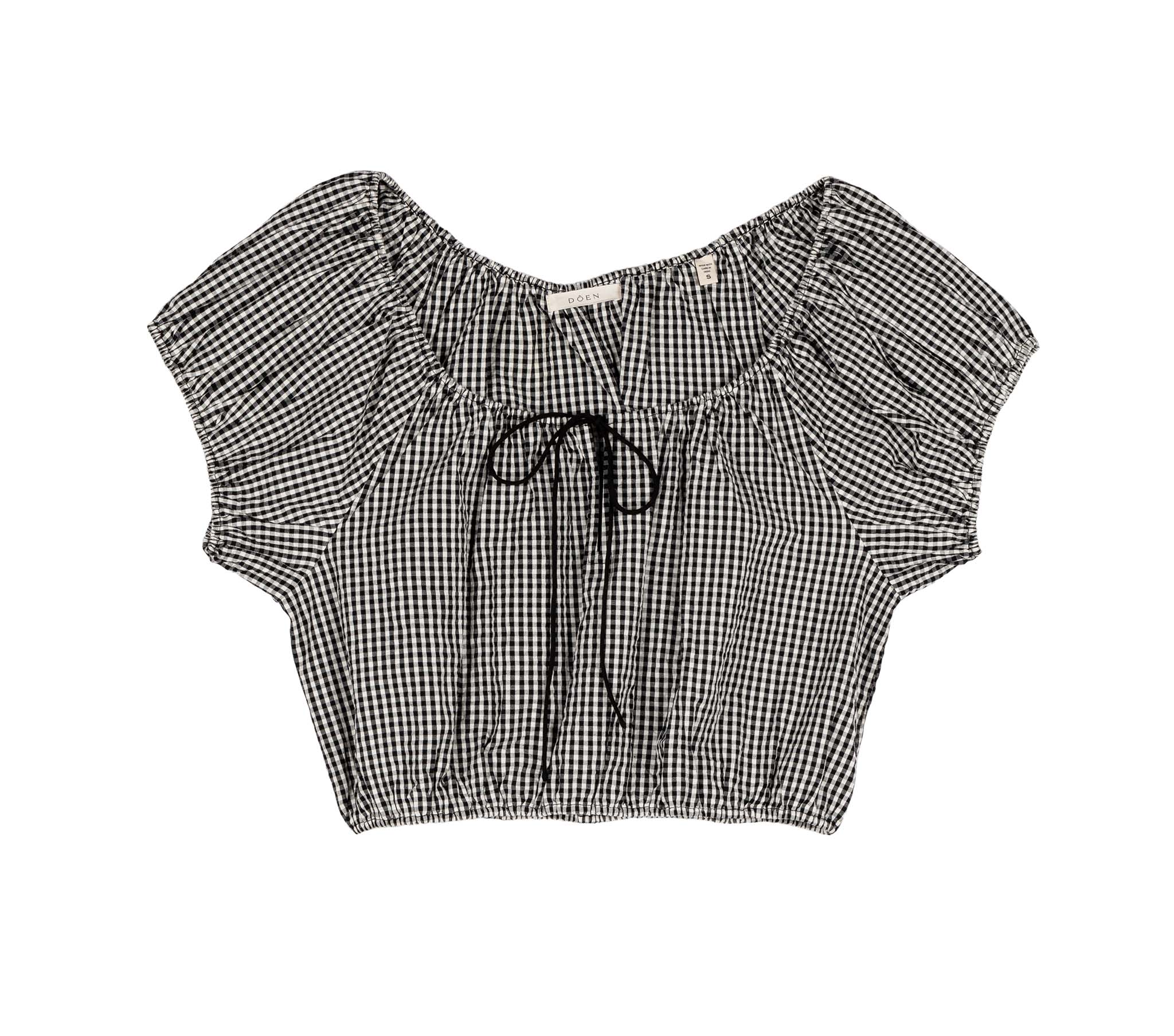 HMD -- HILARY TOP -- LA MADDALENA GINGHAM