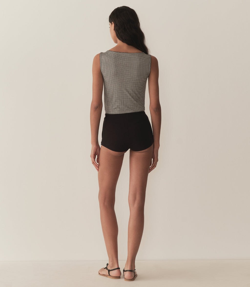 HMD -- IDA TANK -- NOIR LA MADDALENA GINGHAM