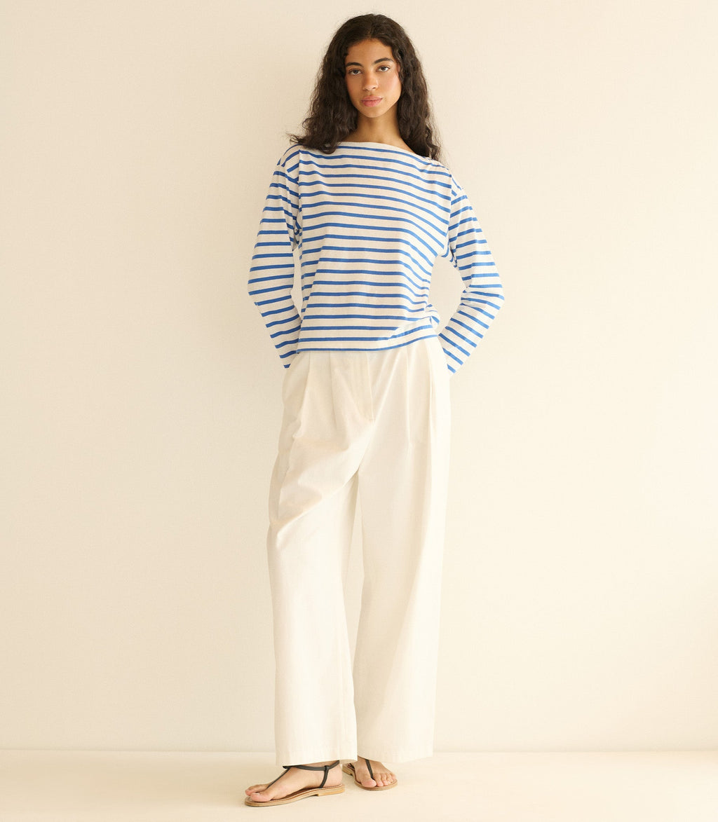 HMD -- IRENE TEE -- BLEU BRETON STRIPE