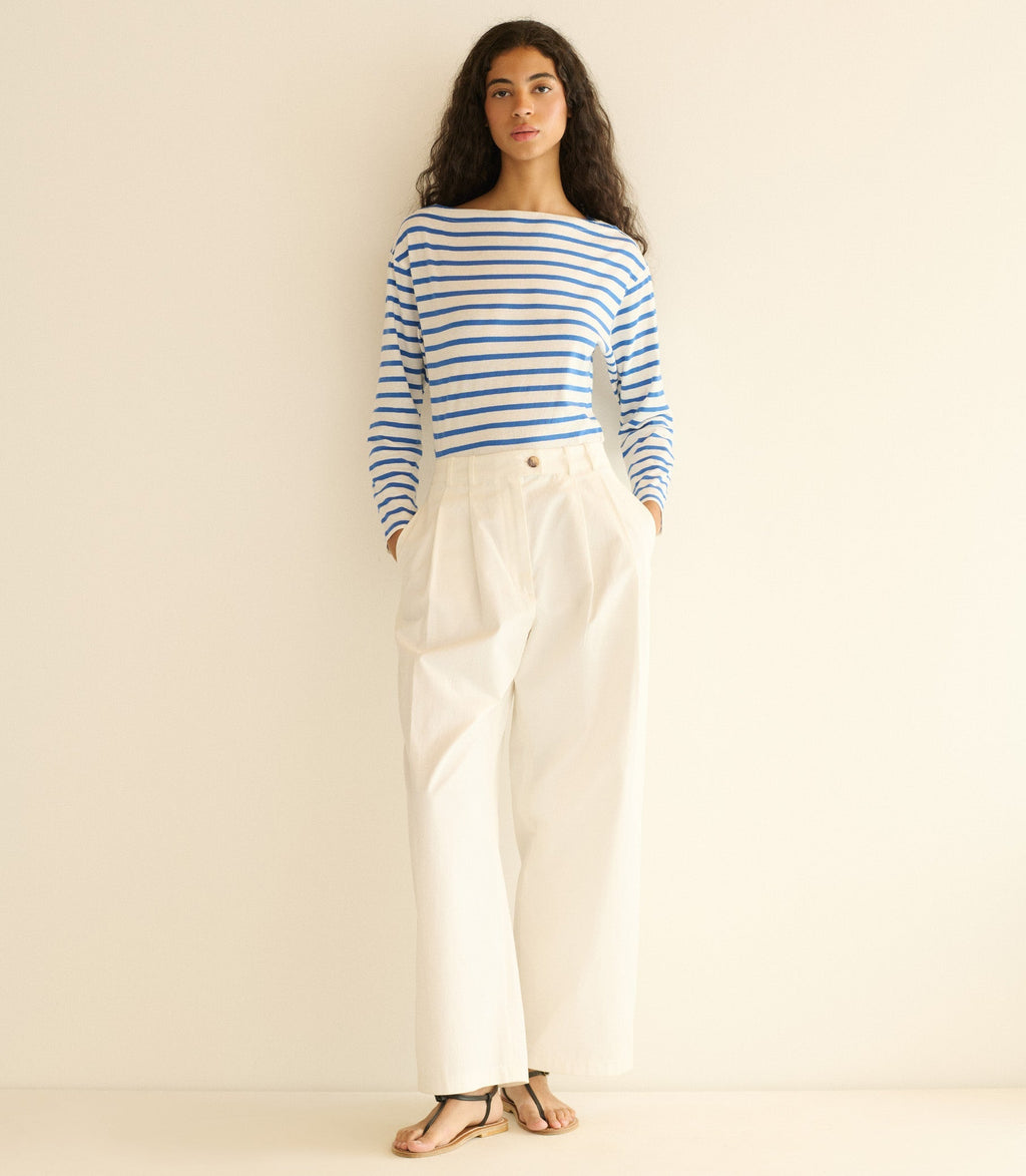 HMD -- IRENE TEE -- BLEU BRETON STRIPE