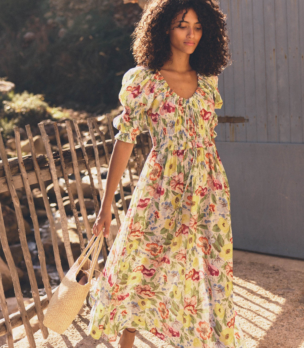 HMD -- ISCHIA DRESS -- BLANC ANEMONE BLOOM