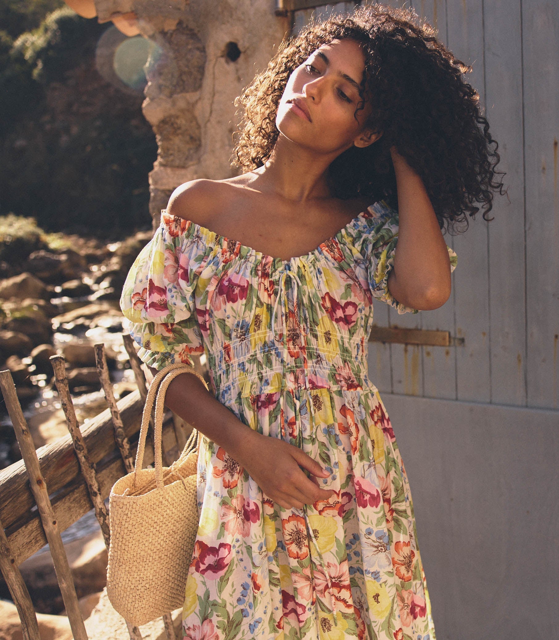 HMD -- ISCHIA DRESS -- BLANC ANEMONE BLOOM