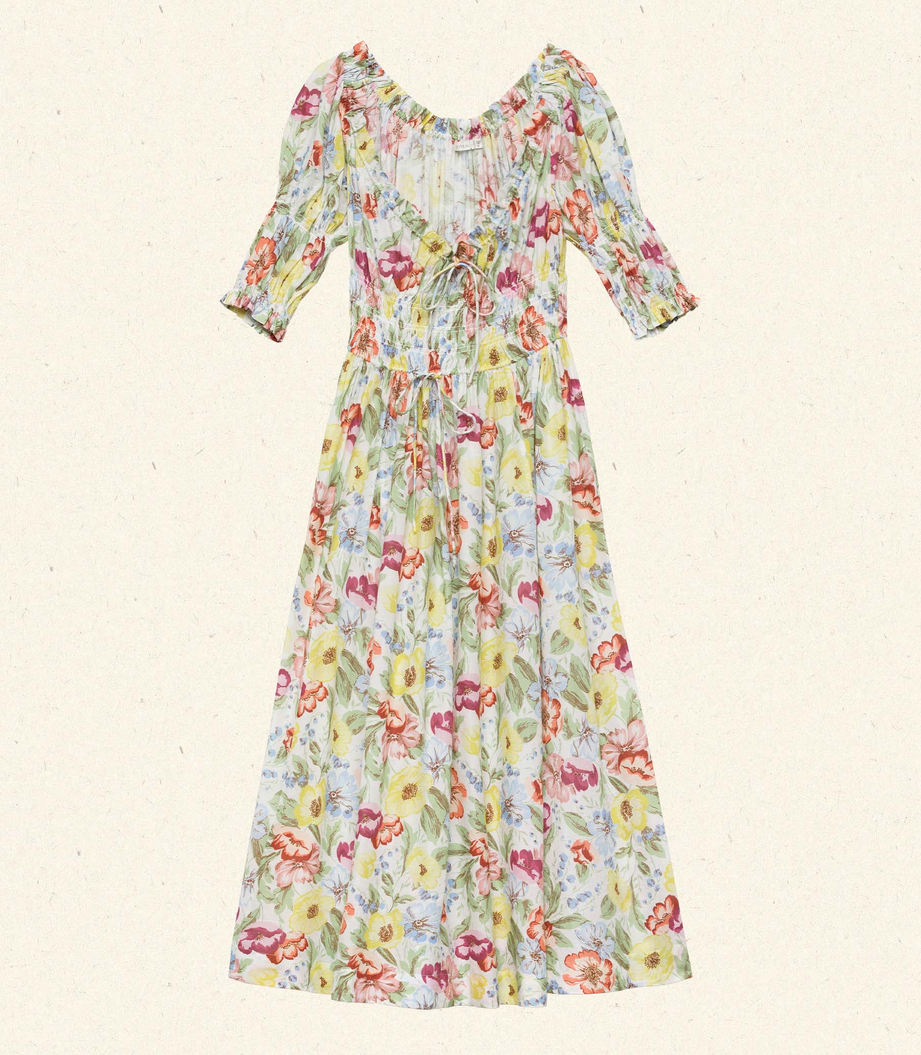 HMD -- ISCHIA DRESS -- BLANC ANEMONE BLOOM