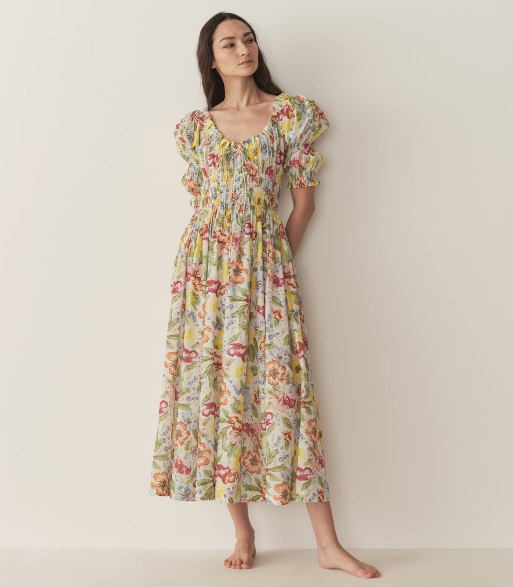 HMD -- ISCHIA DRESS -- BLANC ANEMONE BLOOM
