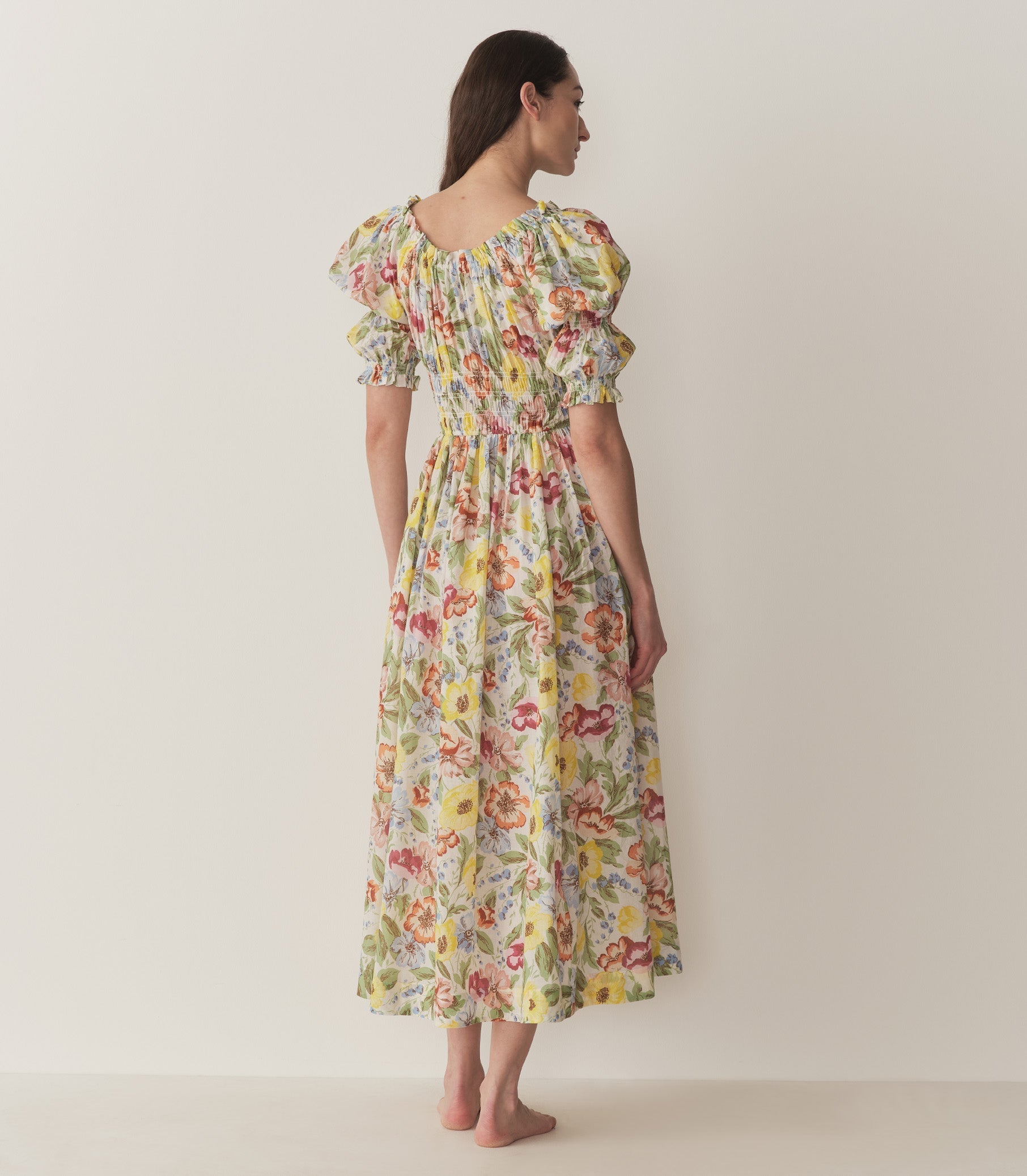 HMD -- ISCHIA DRESS -- BLANC ANEMONE BLOOM