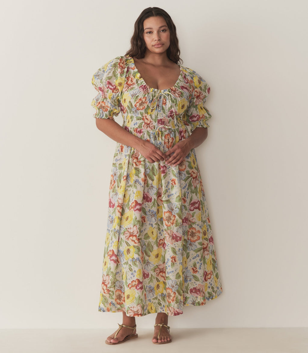 HMD -- ISCHIA DRESS -- BLANC ANEMONE BLOOM
