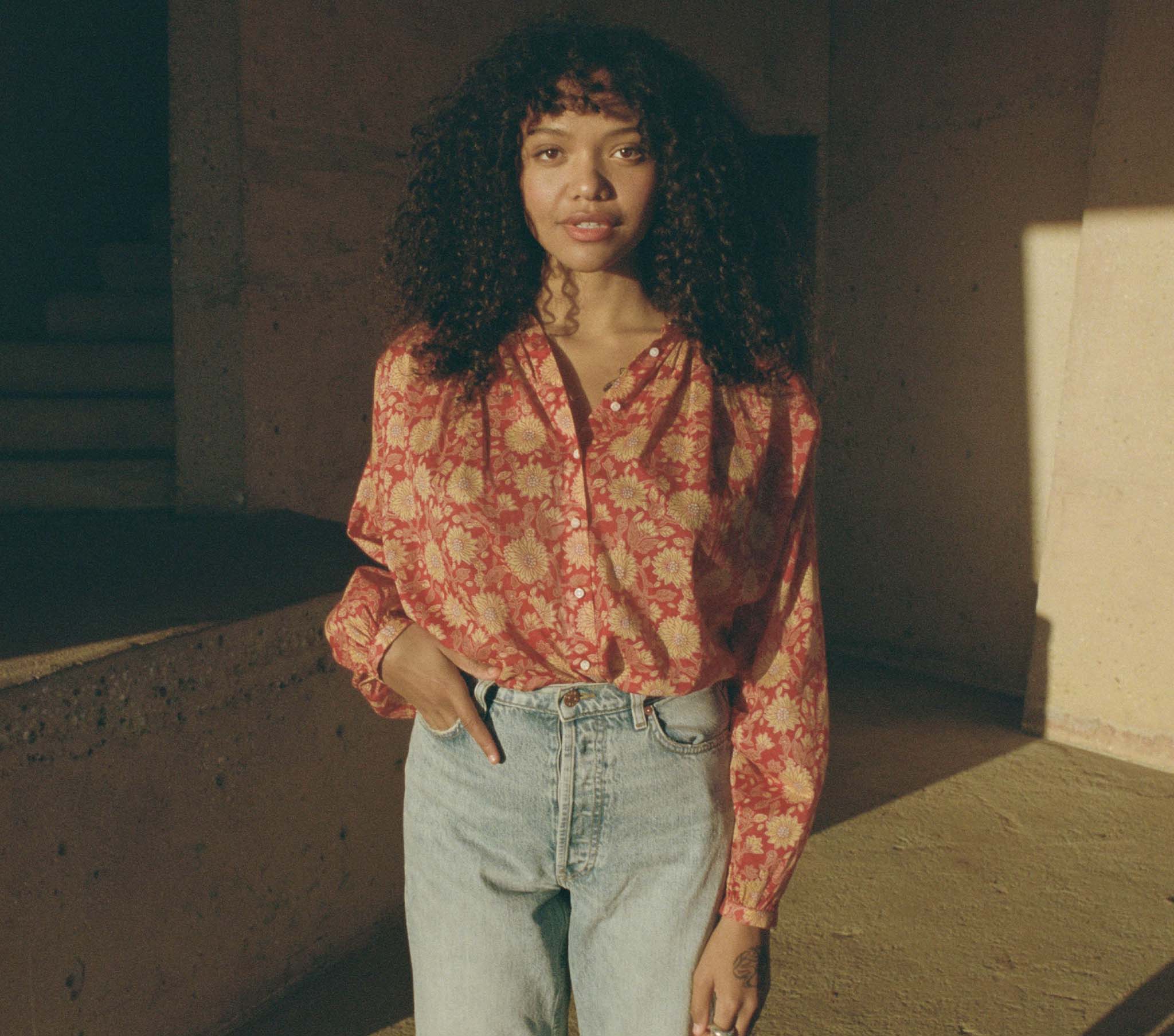 HMD -- THE JANE BLOUSE -- DESERT BLOOMS